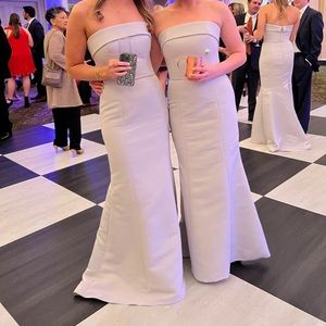 Amsale | Jaylin Platinum Dress